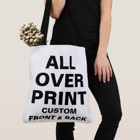 Aangepast helemaal boven afdruk grote schouder-Can Tote Bag (Dichtbij)