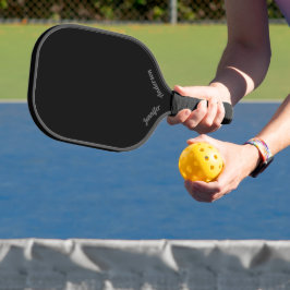 Aangepast helemaal zwart pickleball paddle