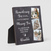 Aangepast herdenkingsgedicht voor gezelschapsdiere fotoplaat (Voorkant)