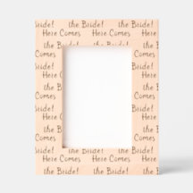 Aangepast 'Here Comes the Bride' tekstpatroon
