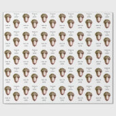 Aangepast herfst Aorns Woodland Wedding Cadeaupapier (Vlak)