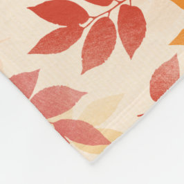 Aangepast herfstpatroon voor tapewisselaars fleece deken