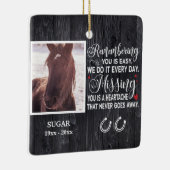 Aangepast herinnerend aan je gedenkwaardige citaat keramisch ornament (Rechts)