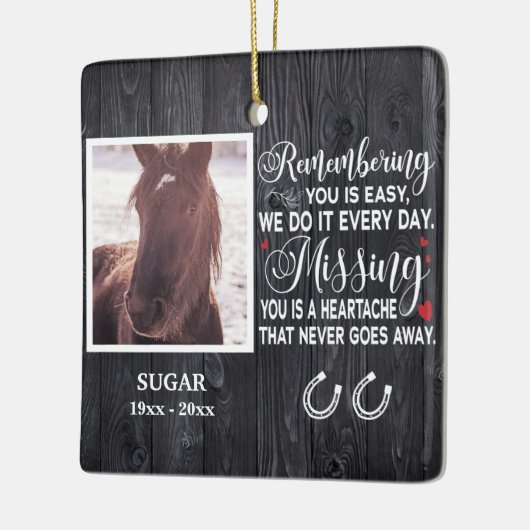 Aangepast herinnerend aan je gedenkwaardige citaat keramisch ornament (Links)