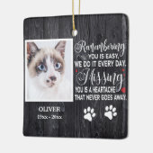 Aangepast herinnerend aan je gedenkwaardige citaat keramisch ornament (Links)