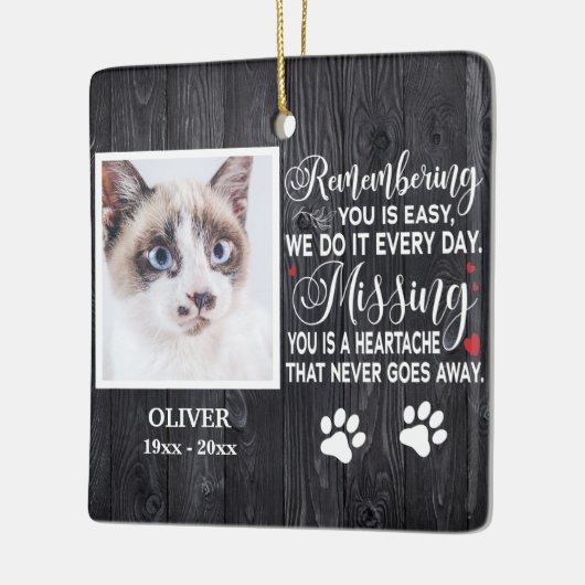 Aangepast herinnerend aan je gedenkwaardige citaat keramisch ornament (Links)