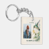 Aangepast herinneringsfoto aandenken sleutelhanger (Voorkant Links)