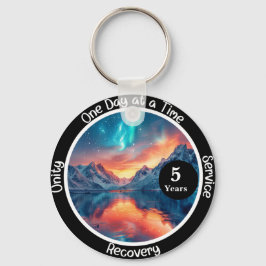 Aangepast herstelmijlpaalcadeau - Sereniteit Sleutelhanger