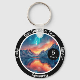 Aangepast herstelmijlpaalcadeau - Sereniteit Sleutelhanger