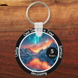 Aangepast herstelmijlpaalcadeau - Sereniteit Sleutelhanger