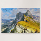 Aangepast, het berglandschap Dolomites, Italië: Legpuzzel (Horizontaal)
