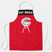 Aangepast Het is altijd Grill Time Grappige BBQ Ch Schort (Voorkant)