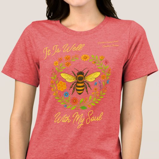 Aangepast "Het is goed met mijn ziel" Boho Honeybe Tri-Blend Shirt