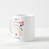 Aangepast Het vraagt een groot hart om kleine gees Koffiemok (Voorkant links)