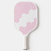 Aangepast hexagon polygon Retro Art Style Patroon Pickleball Paddle (Achterkant)