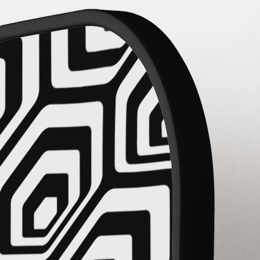 Aangepast hexagon polygon Retro Art Style Patroon Pickleball Paddle (Links Detail)