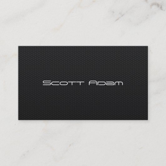 Aangepast hexagonal Honeycomb Carbon Fibre Visitekaartje (Voorkant)