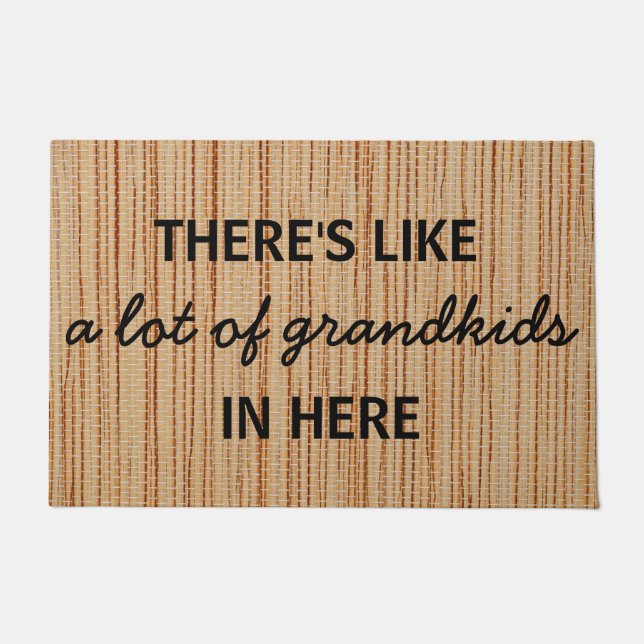 Aangepast hier is een hoop kleinkinderen deurmat (Voorkant)