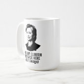 Aangepast Hillary Clinton Koffiemok (Voorkant links)