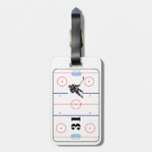 Aangepast Hockey Bag-Label Bagagelabel (Achterkant verticaal)