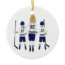 Aangepast Hockey Ornament