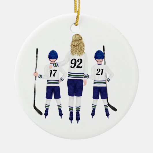 Aangepast Hockey Ornament (Voorkant)