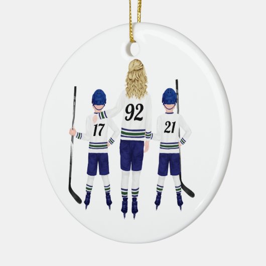 Aangepast Hockey Ornament (Links)