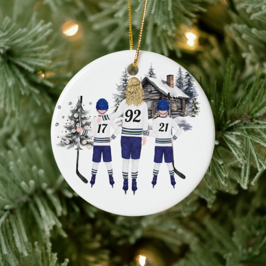 Aangepast Hockey Ornament (Boom)