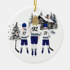 Aangepast Hockey Ornament