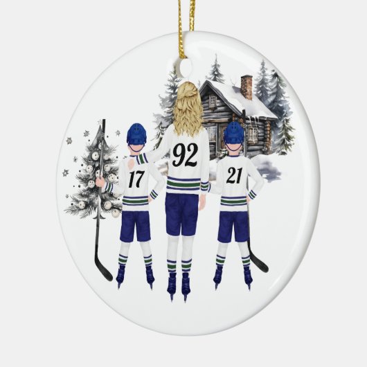 Aangepast Hockey Ornament (Links)