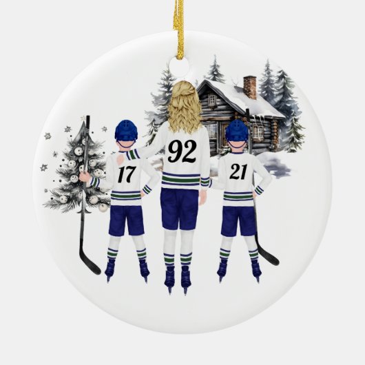 Aangepast Hockey Ornament (Achterkant)