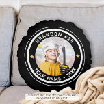 Aangepast hockey Player-nummer Foto van uw kleur Rond Kussen<br><div class="desc">Creëer een aangepast gepersonaliseerd foto-keepomwille gooit de kussen van je favoriete hockeyspeler (of om het even welke sport). Het ontwerp kenmerkt een foto, editable tekst (de steekproef stelt de Naam van de Speler en het Aantal en de Naam van het Team en Jaar voor) in wit tegen uw keus van...</div>