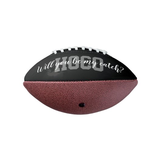 Aangepast Hoco Prom-voorstel mini football cadeaui (Gedraaid 270)
