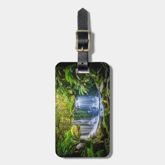 Aangepast Hoefijzer Herfsten bagagelabel (Voorkant verticaal)