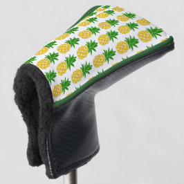 Aangepast Hoesje ananassetpatroon Golf Putter Golfheadcover