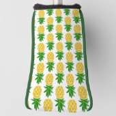 Aangepast Hoesje ananassetpatroon Golf Putter Golfheadcover (Draai 90)