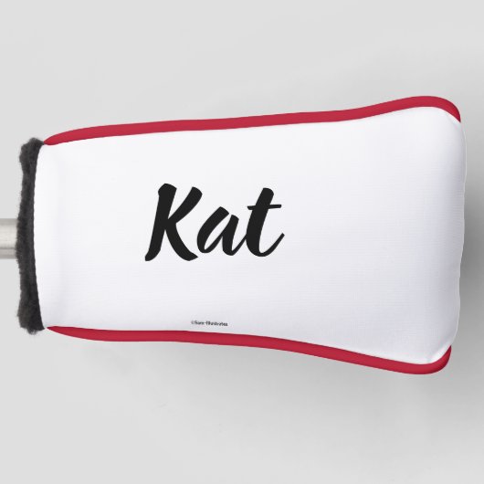 Aangepast Hoesje Golf Putter Golfheadcover (Voorkant)