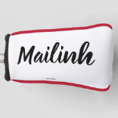 Aangepast Hoesje Golf Putter Golfheadcover (Voorkant)