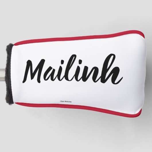 Aangepast Hoesje Golf Putter Golfheadcover (Voorkant)