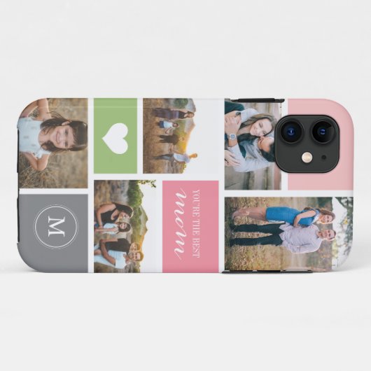 Aangepast Hoesje iPhone 5-Moederdag-fotocollage (Achterkant (horizontaal))