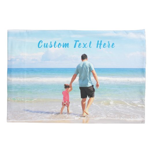 Aangepast Hoesje met foto's en tekst Kussensloop (Achterkant)