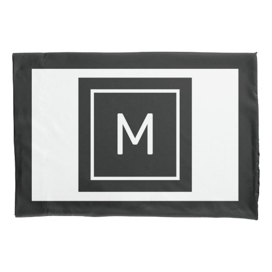 Aangepast Hoesje monogram en naam piloot Kussensloop (Voorkant)