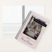 Aangepast Hoesje Reisjournaal | Modern Roze & Zwar Notitieboek (Binnen)