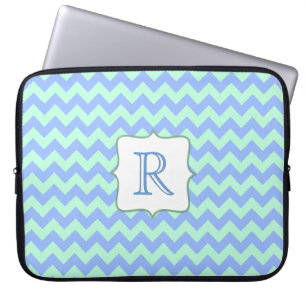 Aangepast Hoesje voor monogram Chevron-laptop Laptop Sleeve