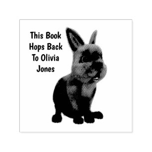 Aangepast Holland Lop Konijn Boek Zelfinktende Stempel