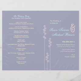 ::aangepast:Hollyhock & Ampersand Wedding Program