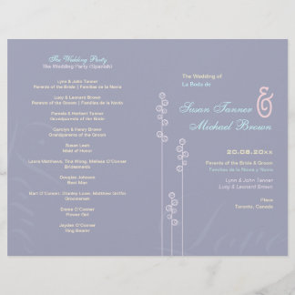 ::aangepast:Hollyhock & Ampersand Wedding Program