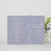 ::aangepast:Hollyhock & Ampersand Wedding Program (Staand voorkant)
