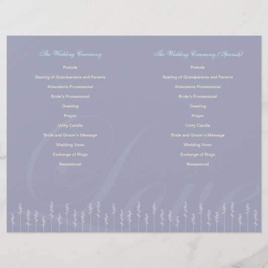 ::aangepast:Hollyhock & Ampersand Wedding Program (Achterkant)