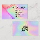 Aangepast holografisch hologram visitekaartje (Voorkant / Achterkant)